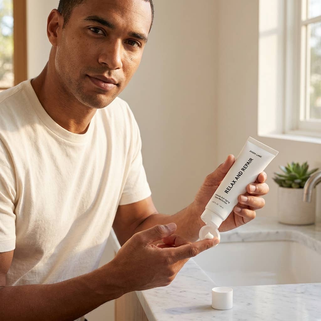 RELAX AND REPAIR Anti-Aging Face Moisturizer Men Skin Care