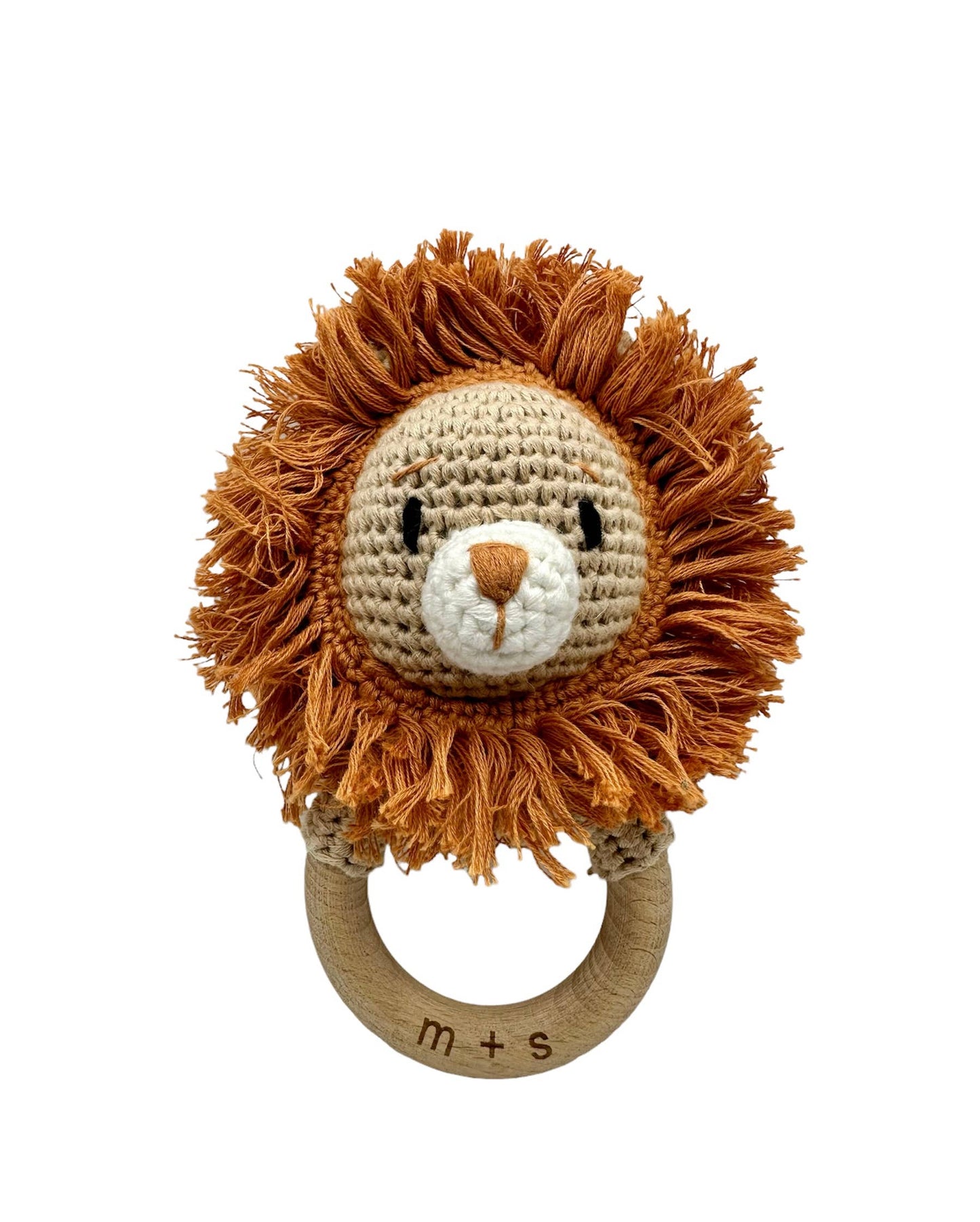 Marlowe and Sage LLC - Lion Hand Crochet Rattle