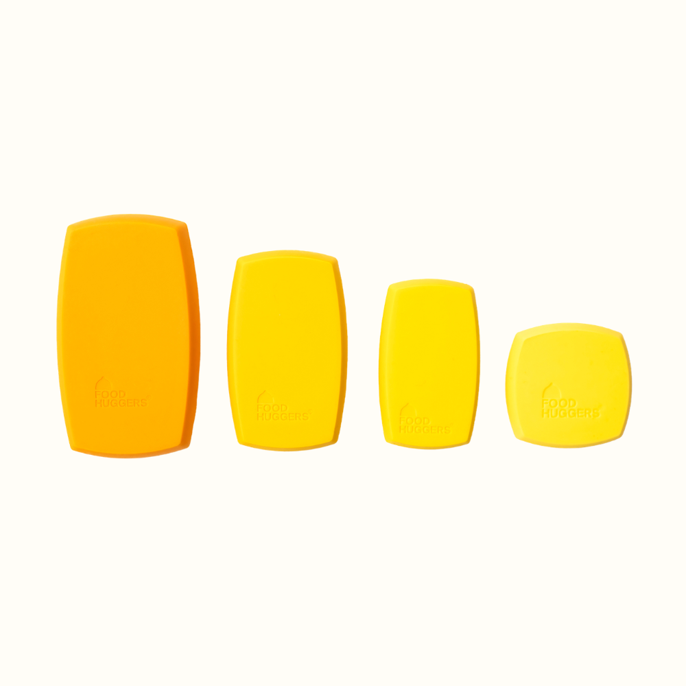 Food Huggers - Reusable Silicone Cheese Savers (Set of 4)
