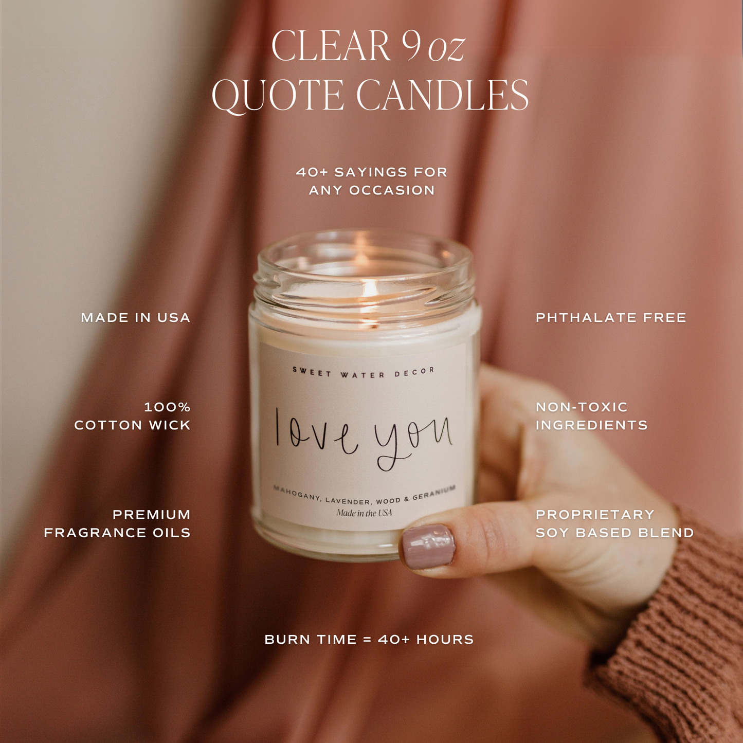 Sweet Water Decor - Wedding Day 9 oz Soy Candle - Home Decor & Wedding Gifts