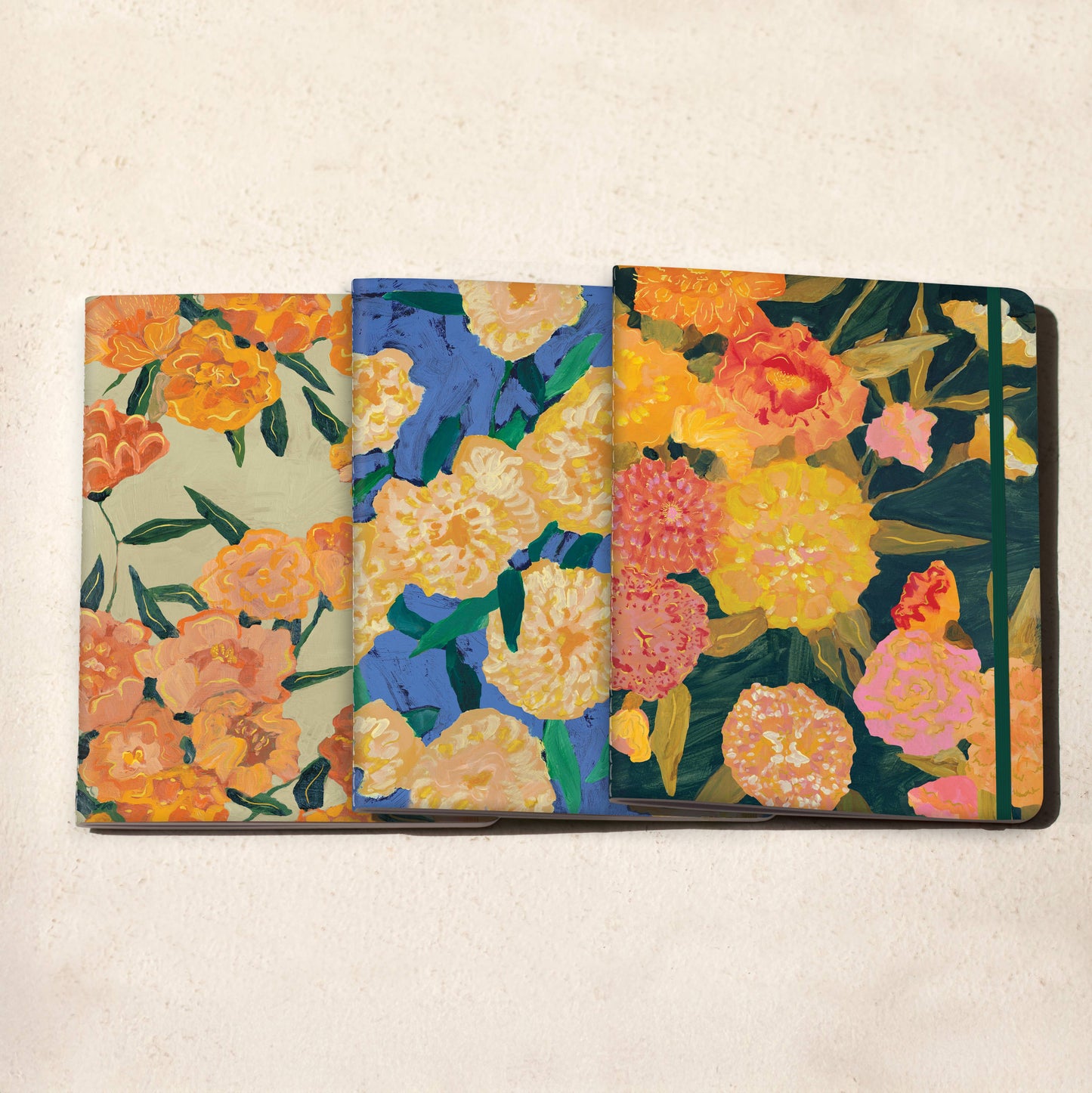 Marigolds Sewn Trio Notebook Set