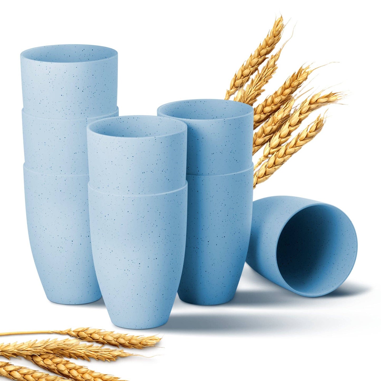 Greendish - Eco-Friendly Wheat Straw Drinking Cups Sets Lightweight