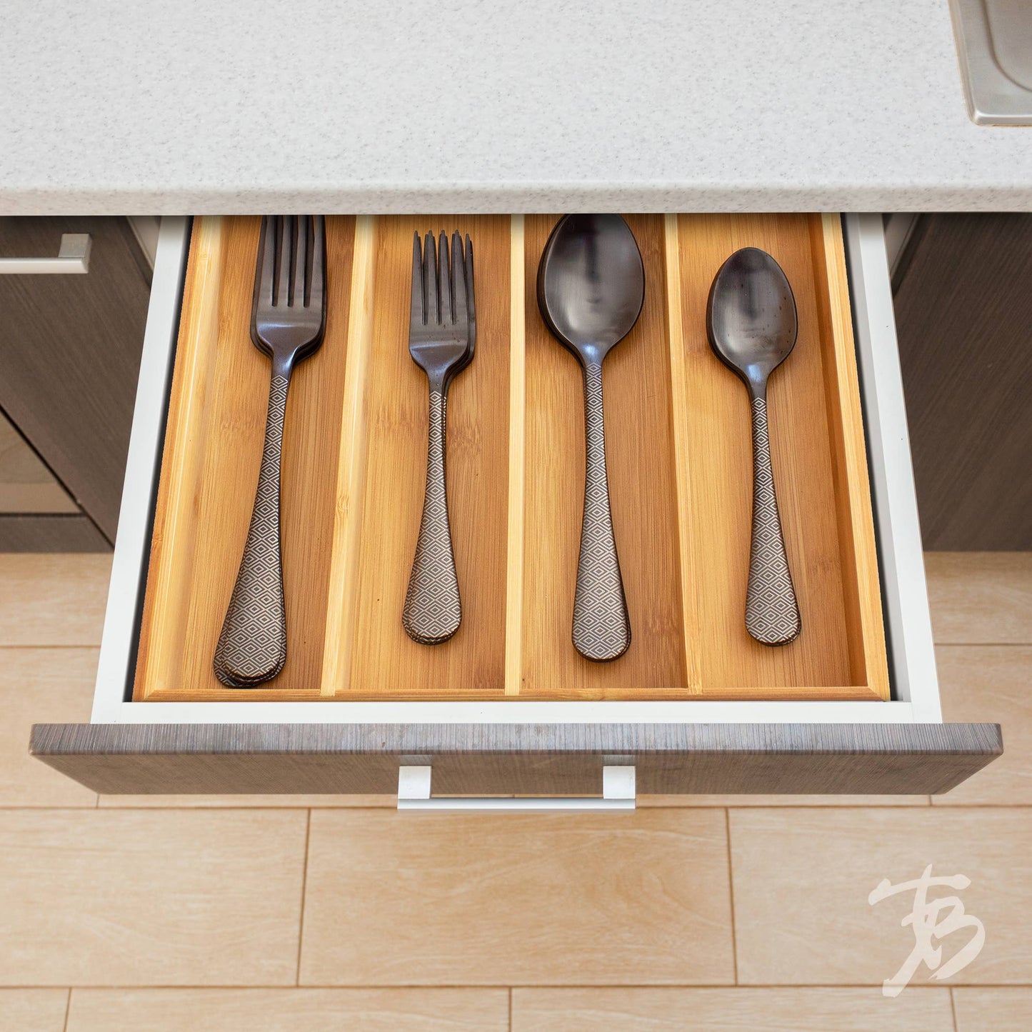 Totally Bamboo - Flatware Drawer Organizer