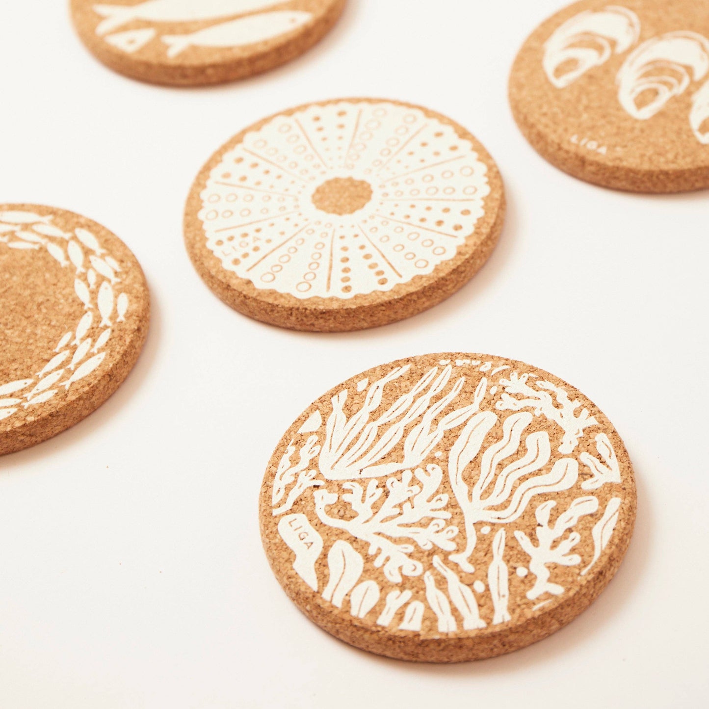 Cork Coaster - Seaweed