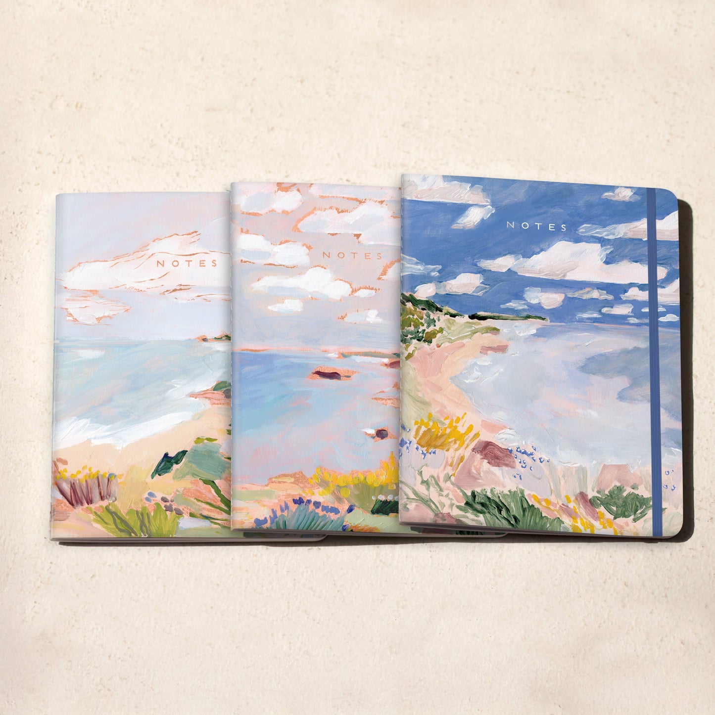 Floral Bluff Sewn Trio Notebook Set