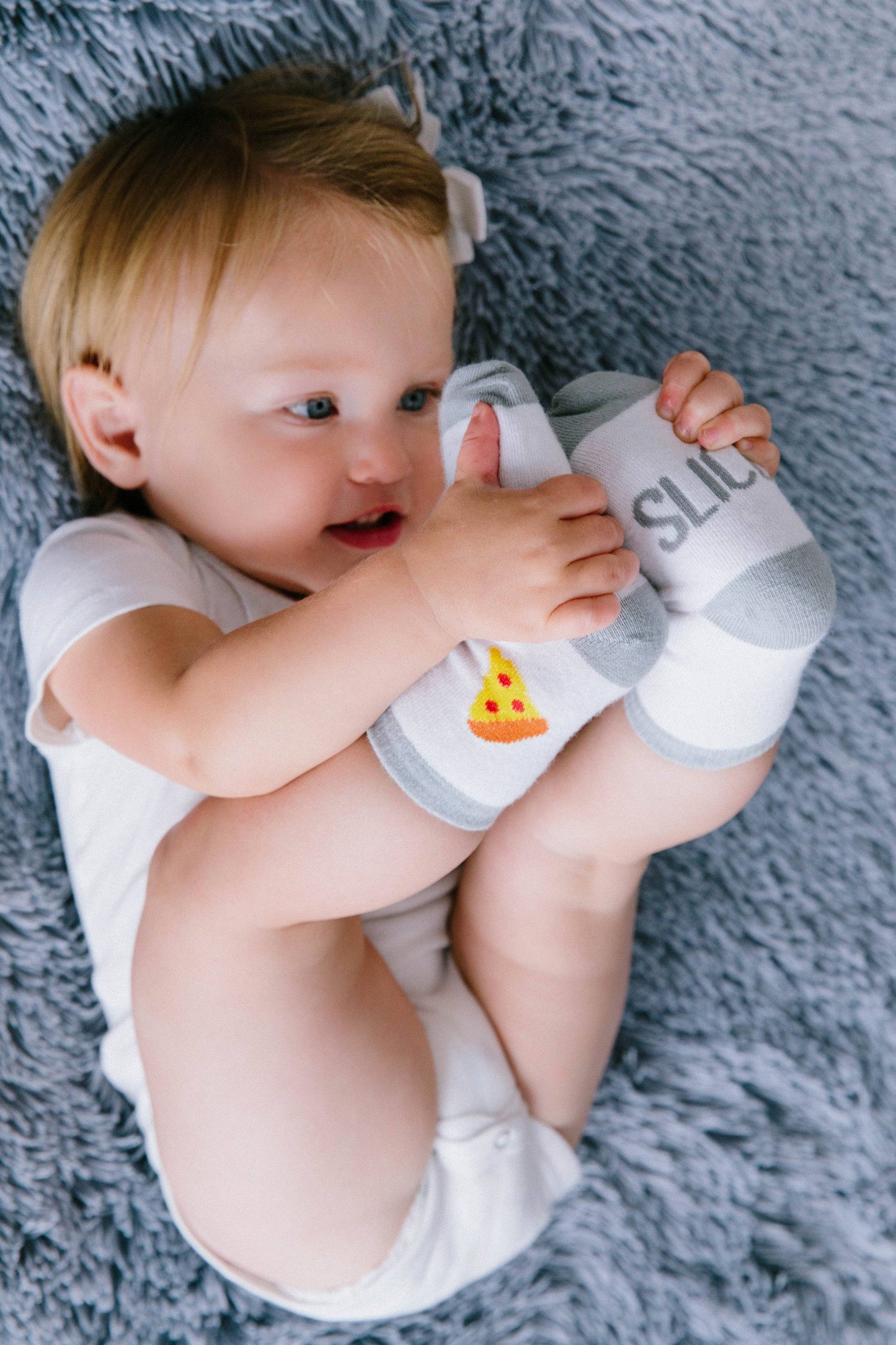 Pearhead - Daddy & Me Matching Pizza Sock Set, Father's Day Gift