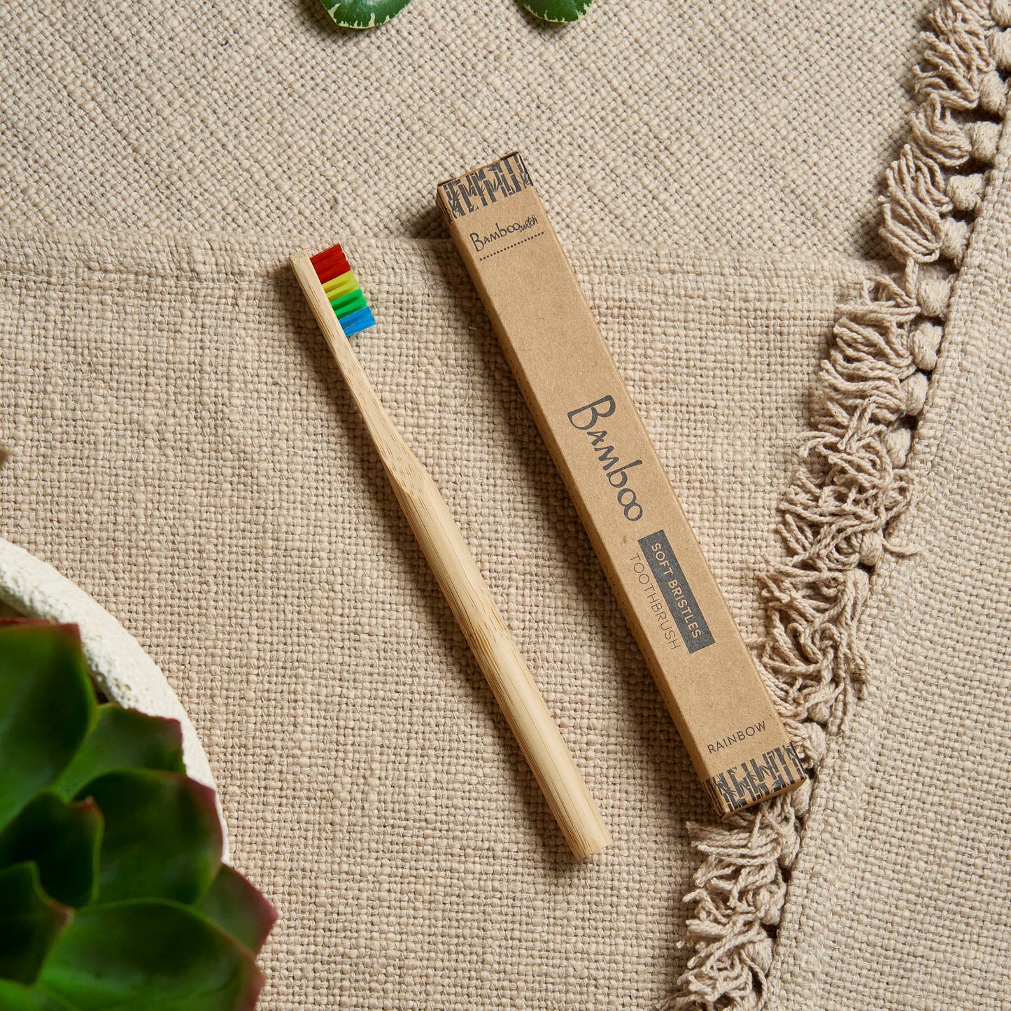 Adult Bamboo Toothbrush | Rainbow | Dental Bestseller