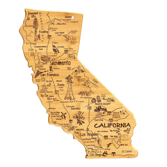 Totally Bamboo - Destination California Cutting Board with Engraved Artwork