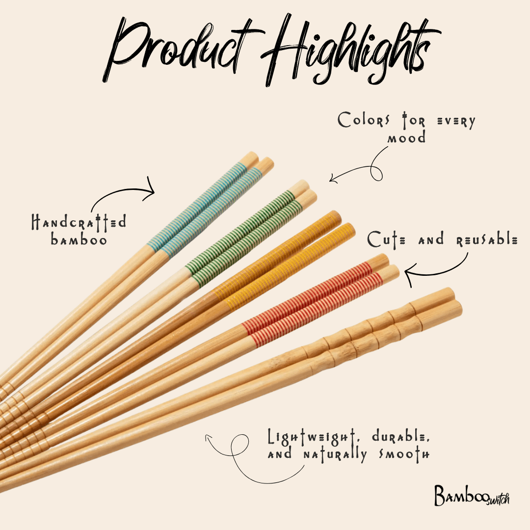 Bamboo Chopsticks Set