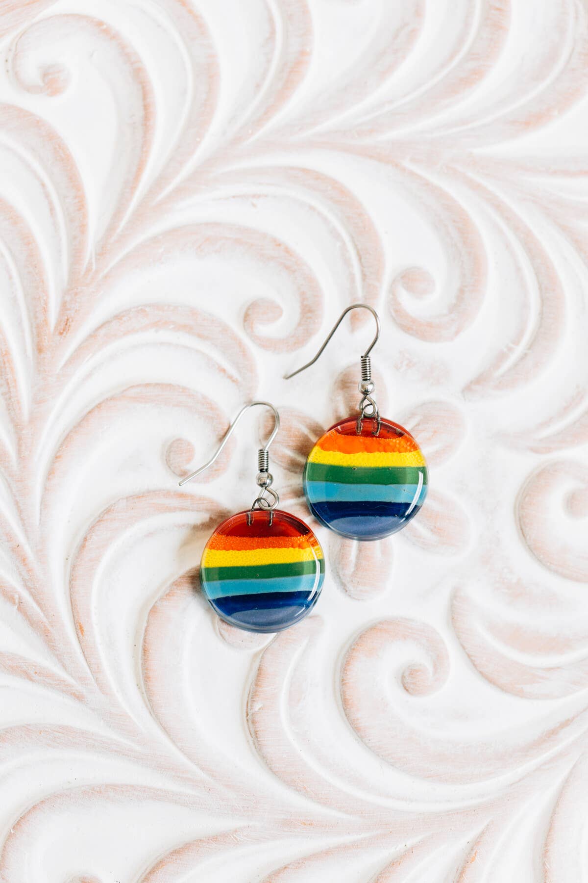Ten Thousand Villages - Glass Rainbow Earrings