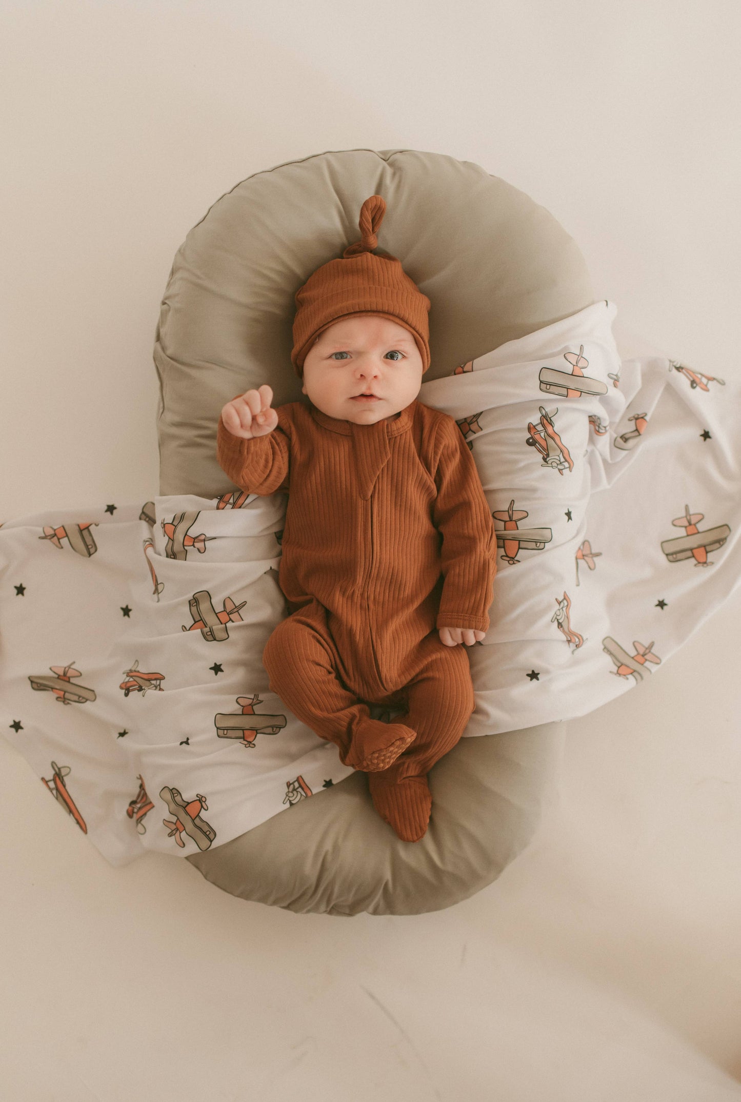 Boho + Babe - Organic Cotton Ribbed Baby Footies