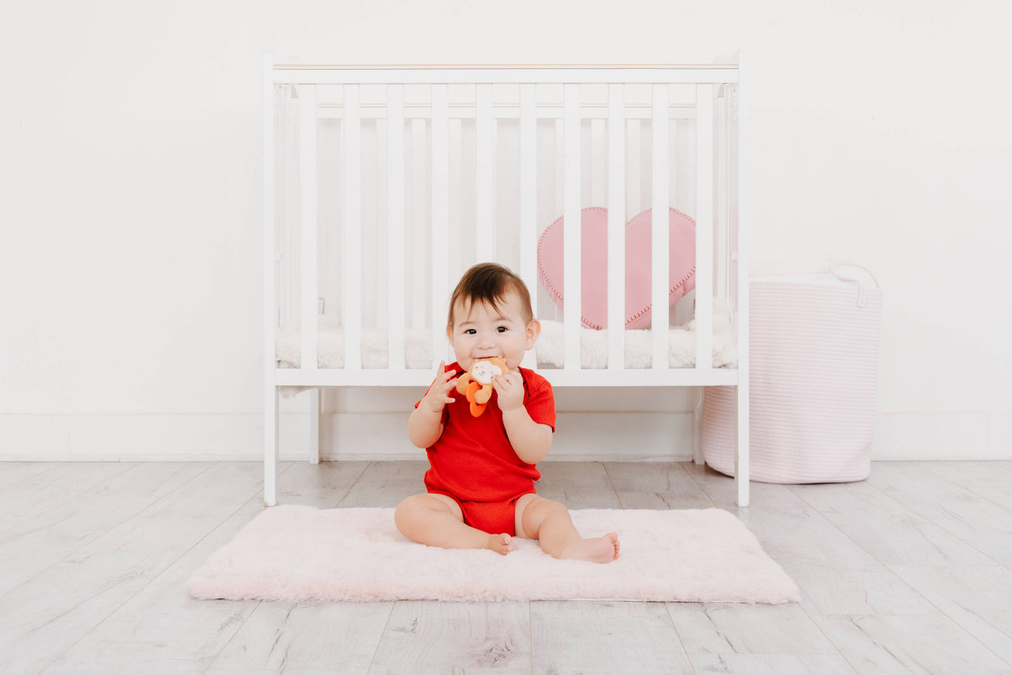 Pearhead - Baby Crinkle Teether Toy, Monkey