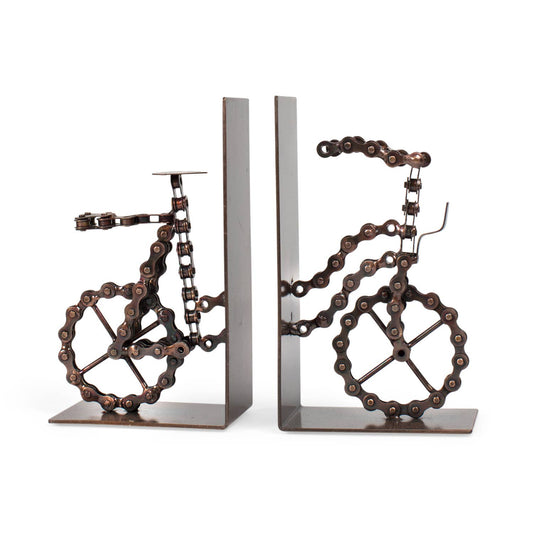 Ten Thousand Villages - Bicycle Chain Bookends