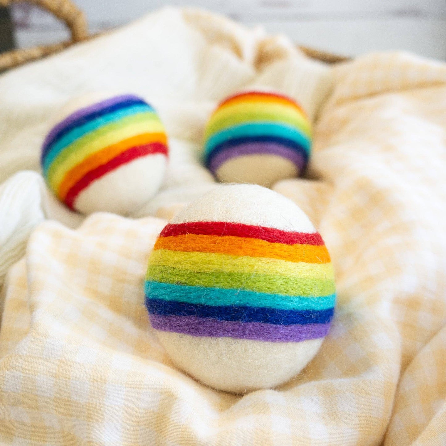 Friendsheep - Classic Rainbow Eco Wool Dryer Ball - Set of 3