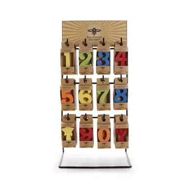 Big Dipper Wax Works - Birthday Number Candle Display – Beeswax – Holds 72 Candles