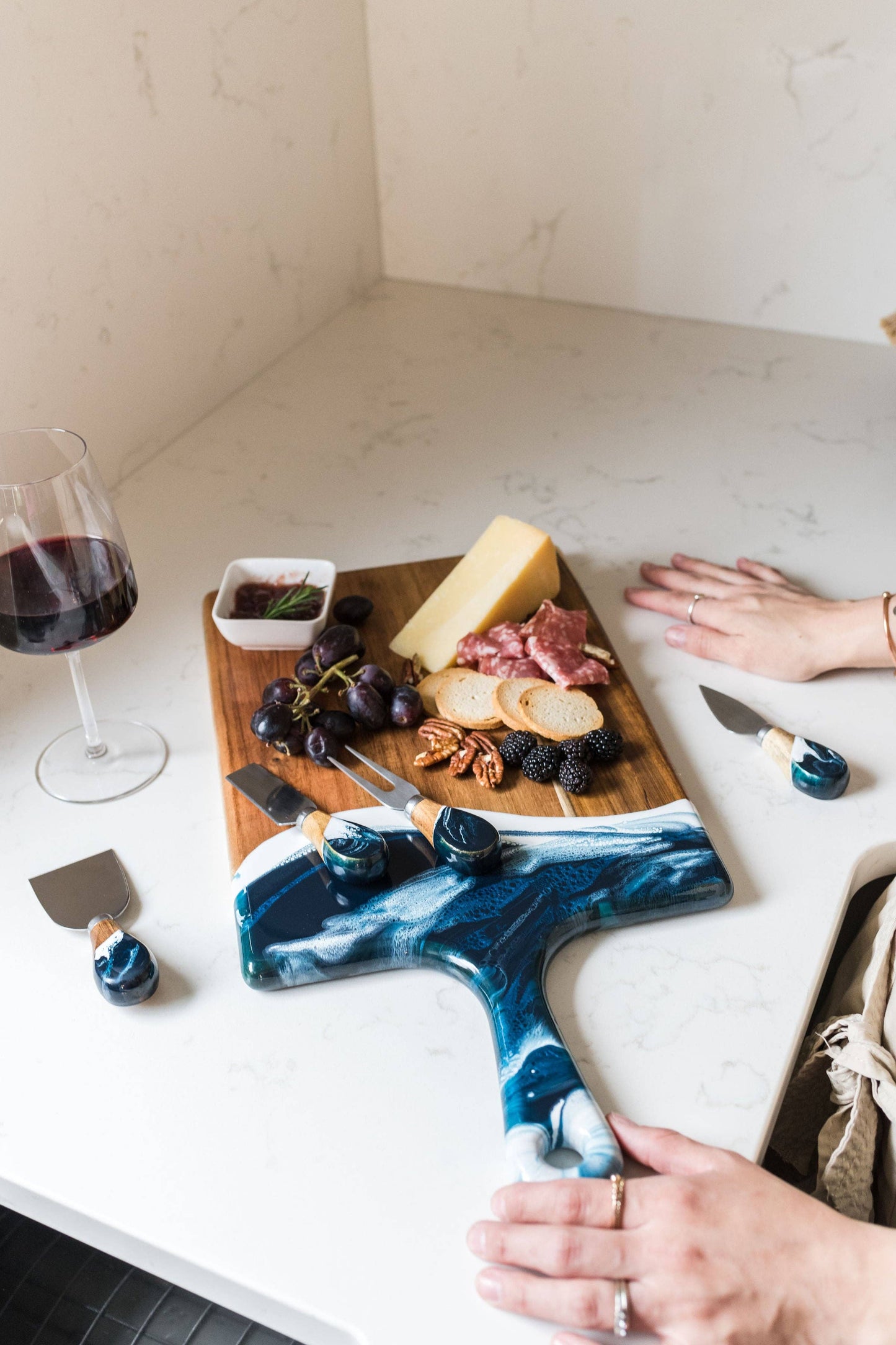 Resin Coated Cheese Knife Set - Set of 4 - NO TARIFFS!