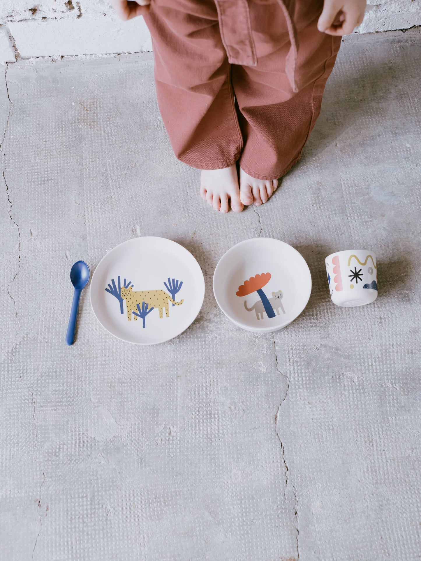 Illustrated Bamboo Kid Set - Leopard