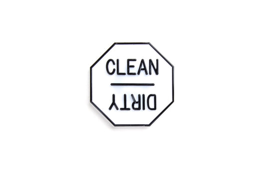 Fox Run Brands - Fox Run Clean or Dirty Dishwasher Magnet, 2.5" x 2.5"