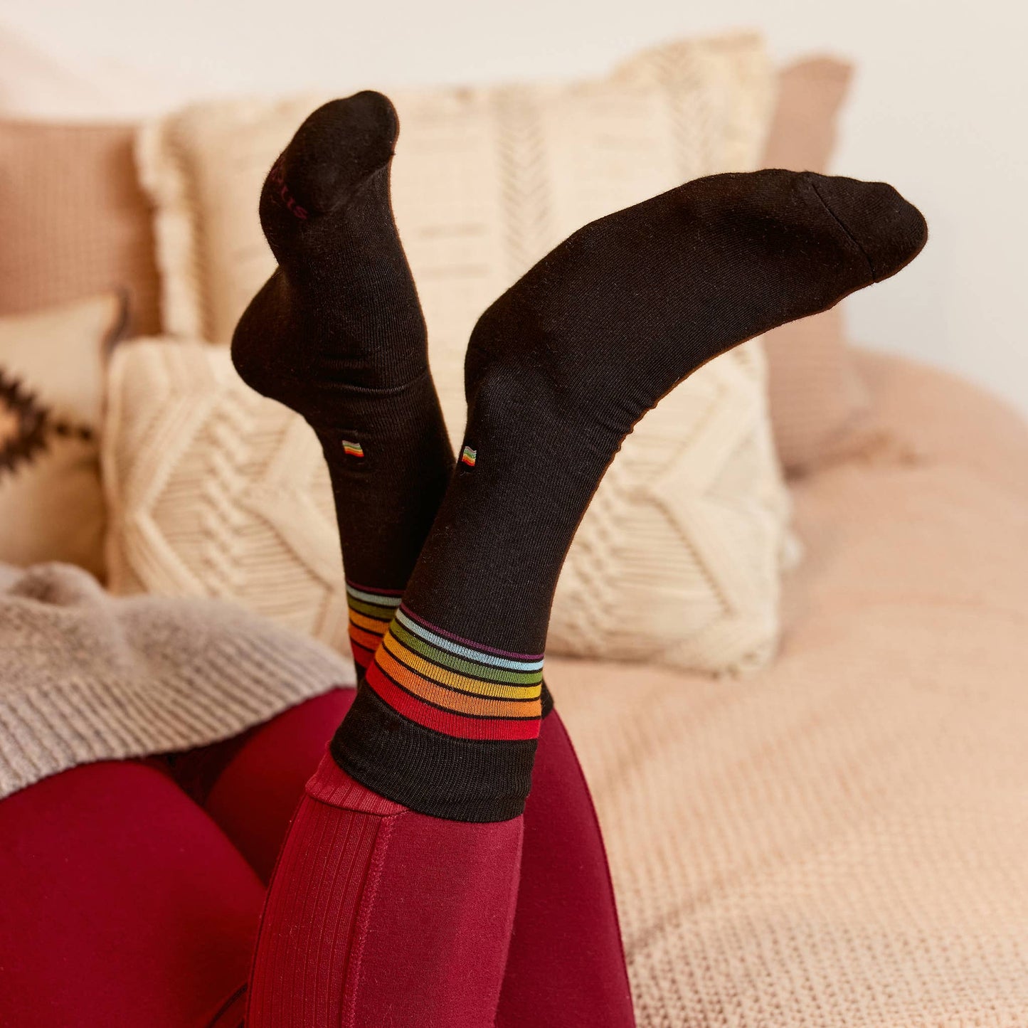 Conscious Step - Socks that Save LGBTQ Lives | Rainbow Stripe - Pride Gifts