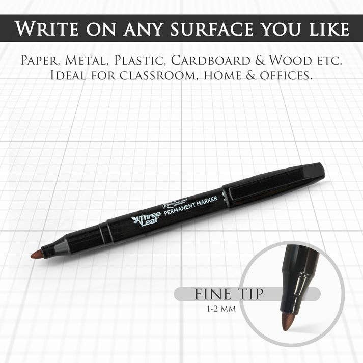 Permanent Marker 4 Ct., Fine Tip