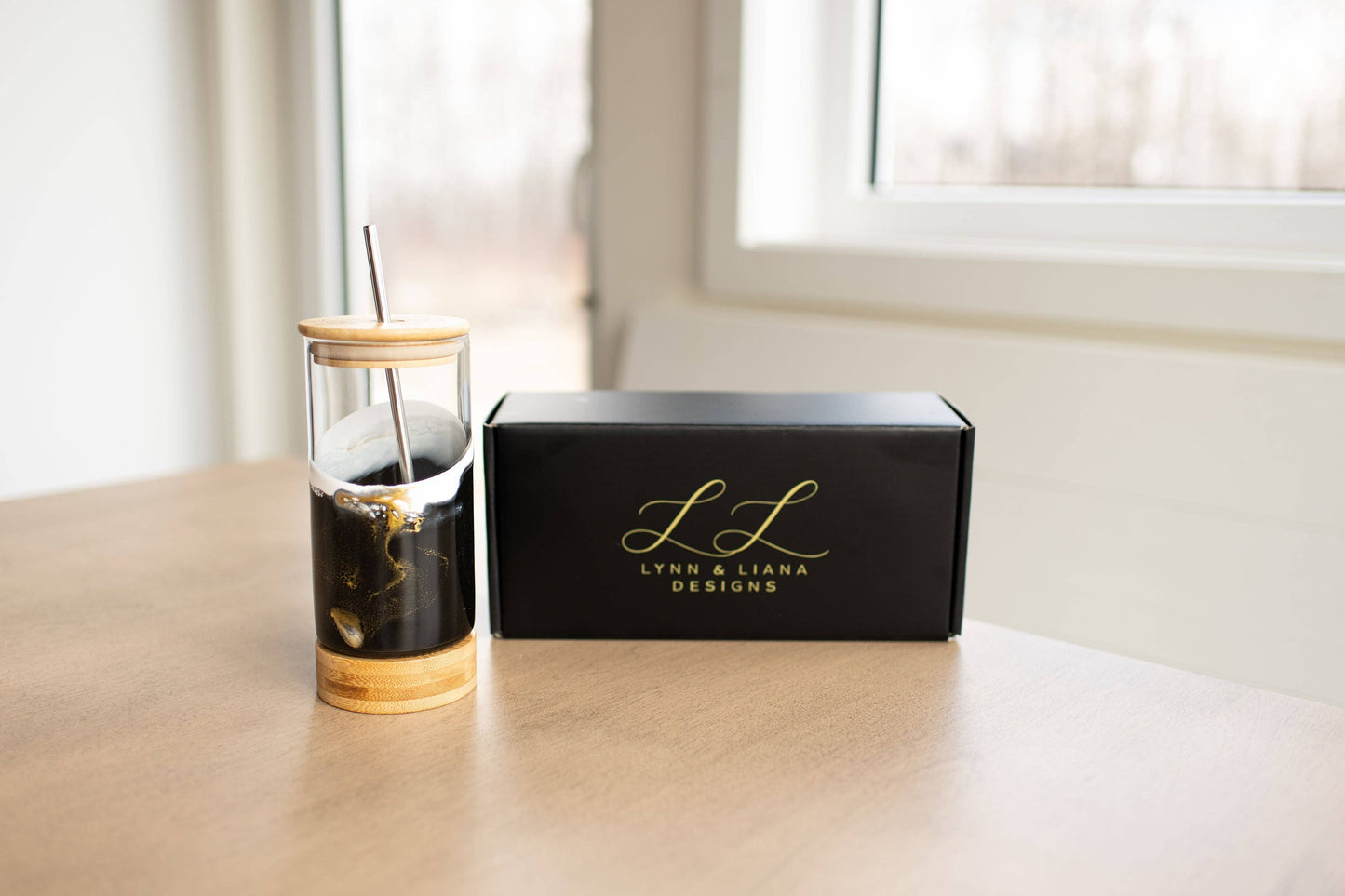 NEW!!! Resin Accented Glass Tumblers (No Tariffs)