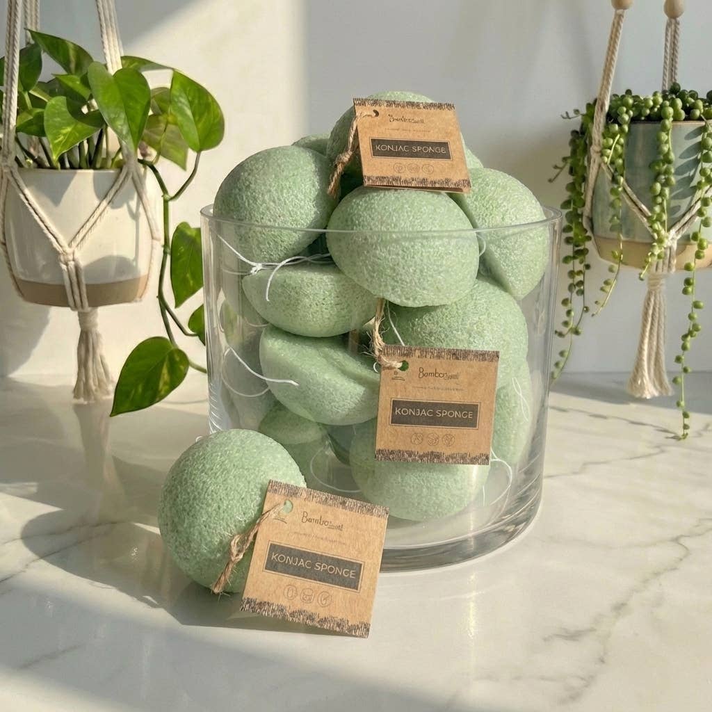 Natural Konjac Facial Cleansing Sponge | Earth Day Best