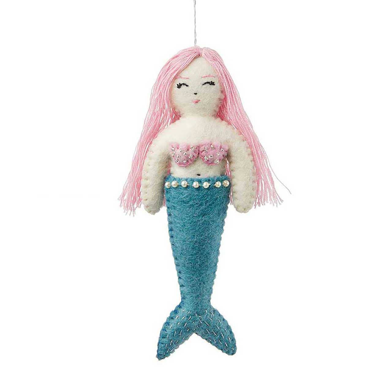 SERRV International - Sea Shimmer Aqua  Mermaid Ornament