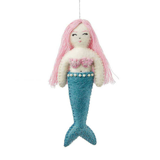SERRV International - Sea Shimmer Aqua  Mermaid Ornament