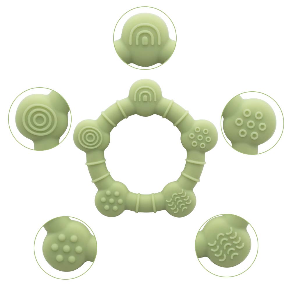 Marlowe and Sage LLC - Rainbow Wheel Teether