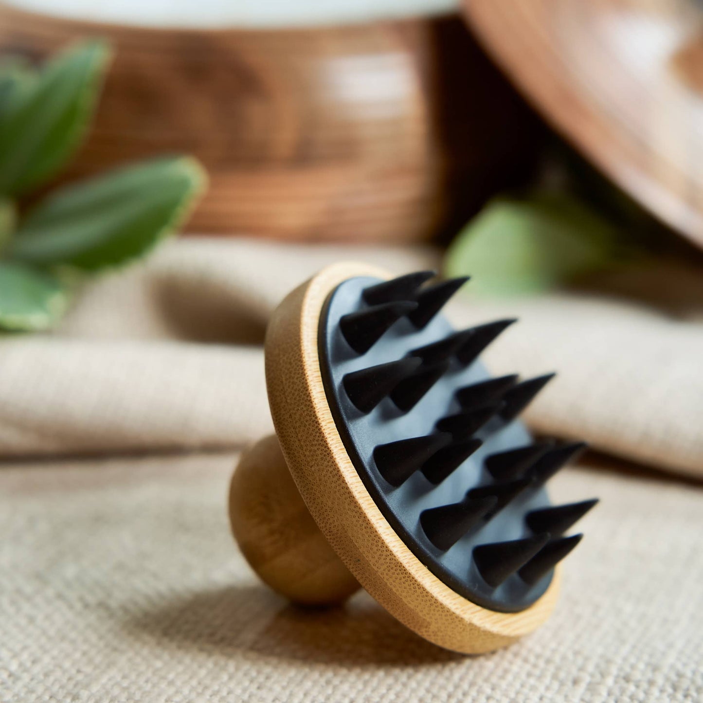 Bamboo Switch - Bamboo + Silicone Scalp & Body Massager | Faire Market