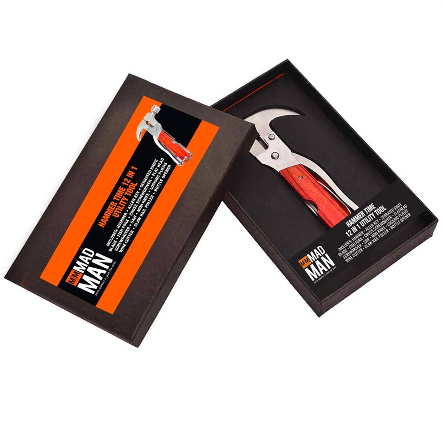 Mad Man - Hammer Time 12 In 1 | Stainless Steel Multi-Tool Hammer