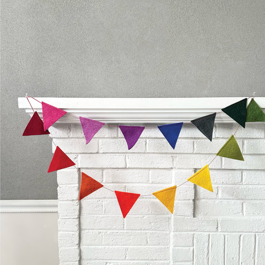 Rainbow Felt Bunting