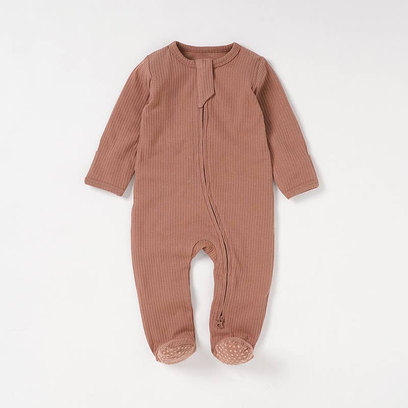 Boho + Babe - Organic Cotton Ribbed Baby Footies