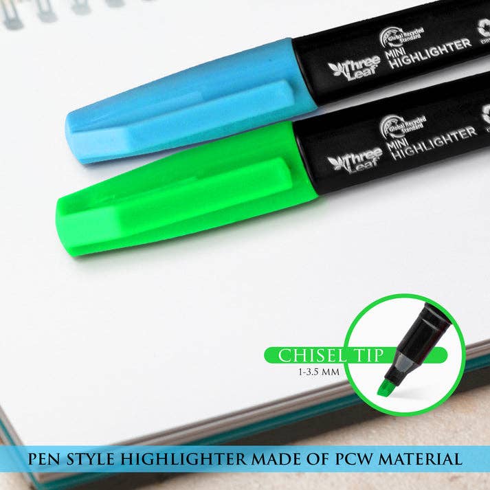 Mini Highlighter 10 - Pack of Assorted Colors Set