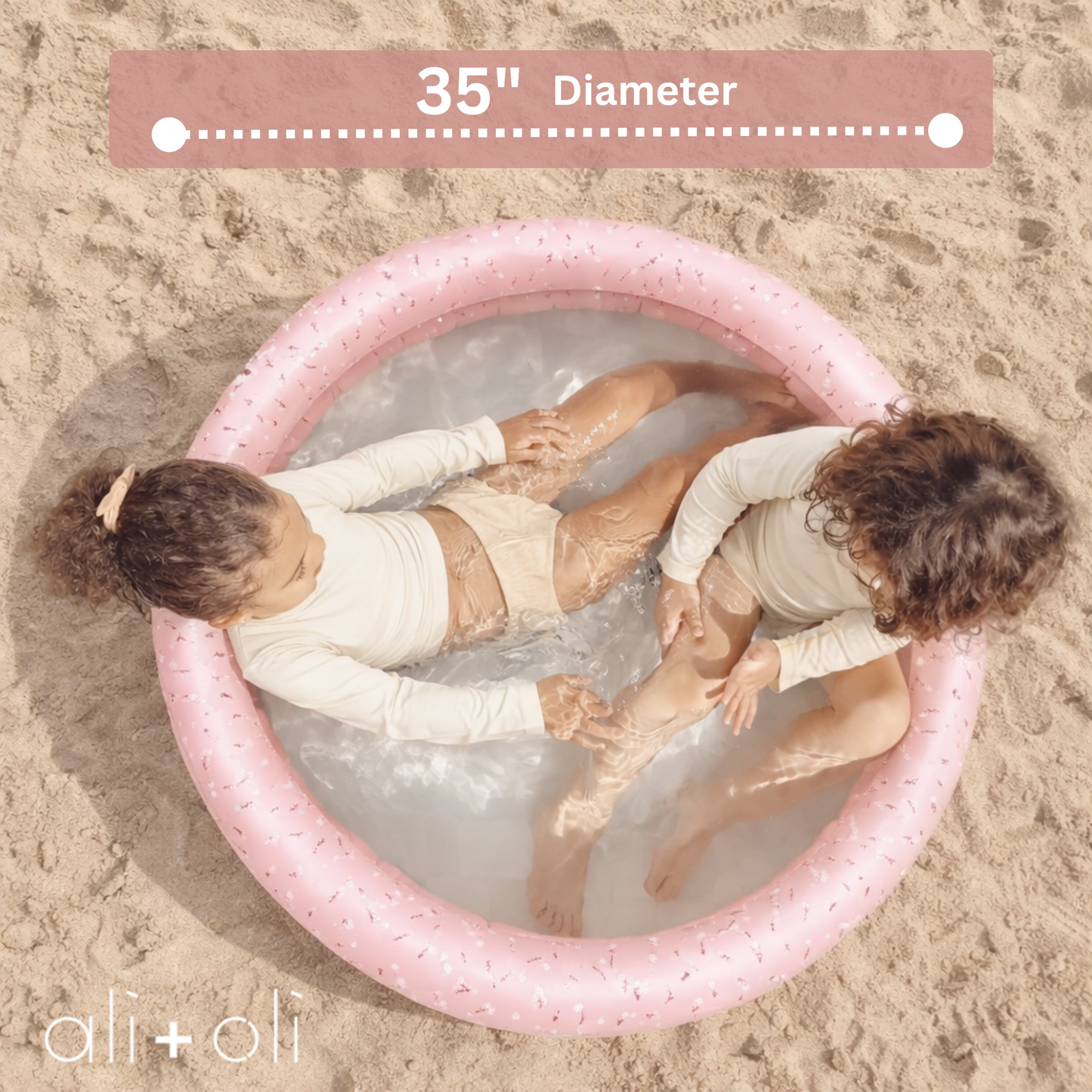 Ali+Oli - Ali+Oli Two-Ring Inflatable Kiddie Pool (Peony)