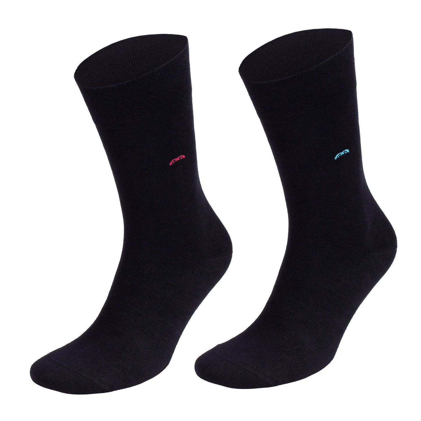 Mens Bamboo Dress & Trouser Socks 'Black" 8-Pack - 633