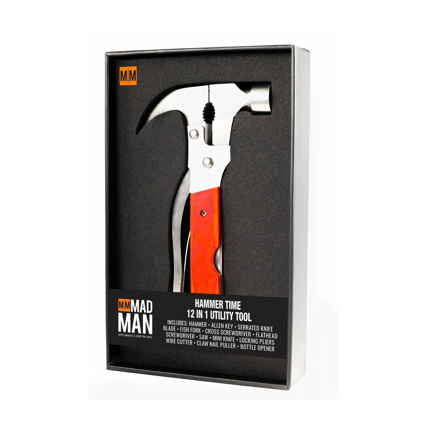 Mad Man - Hammer Time 12 In 1 | Stainless Steel Multi-Tool Hammer