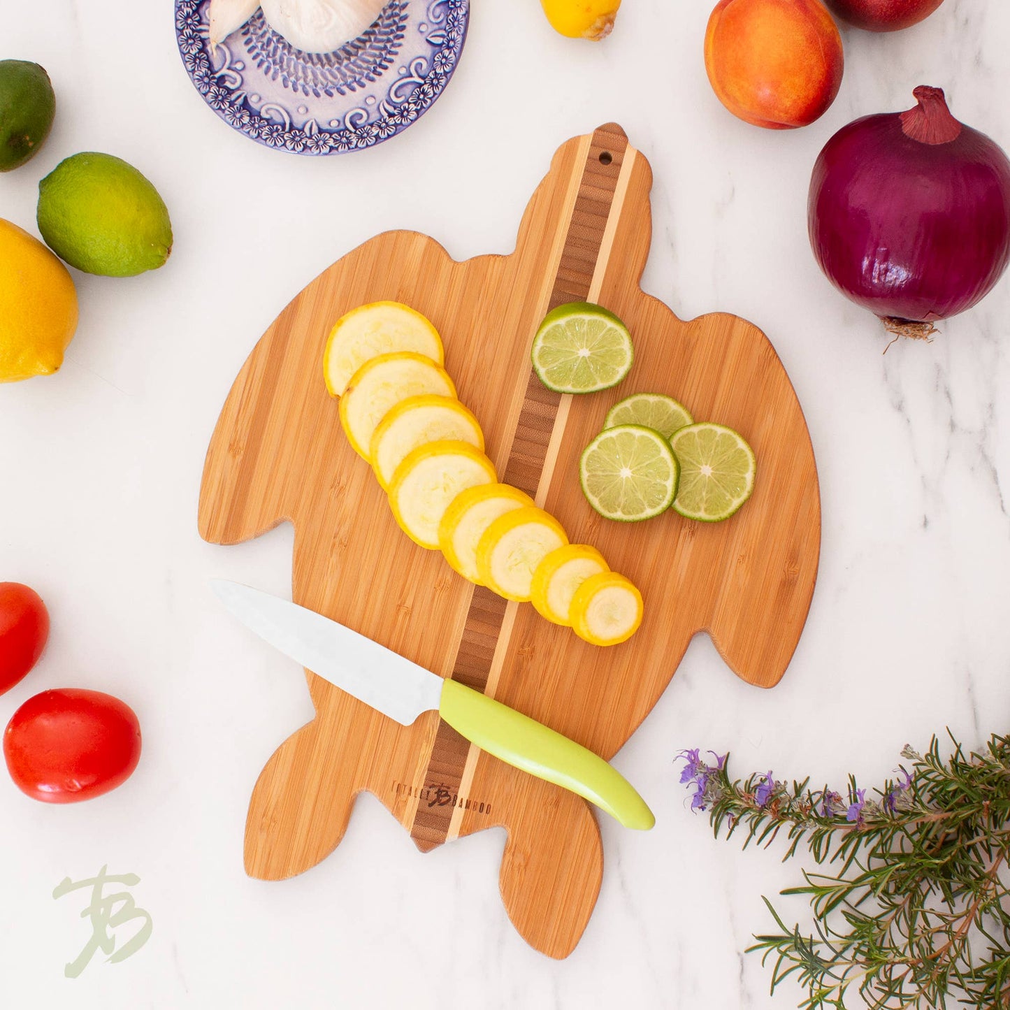 Totally Bamboo - Sea Turtle Shaped Serving & Cutting Board