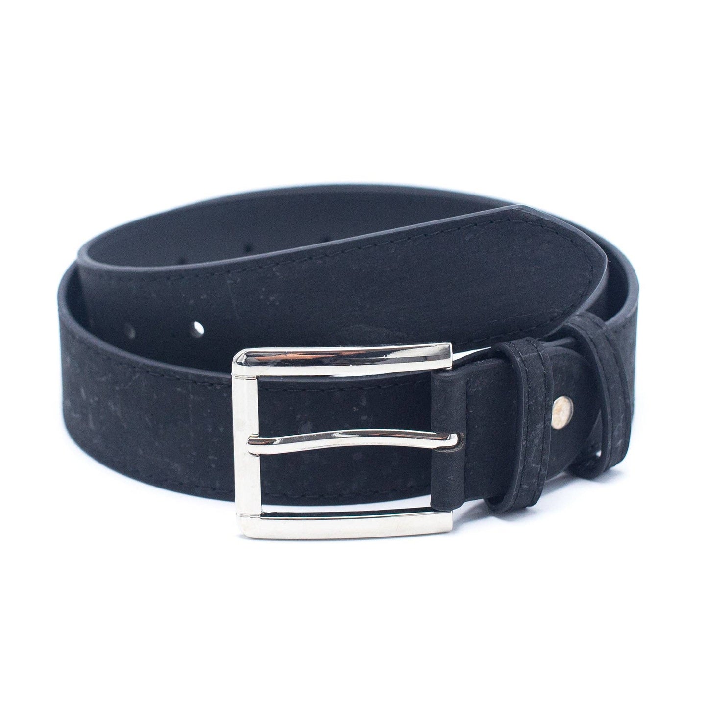 Black Cork men belt vegan belt natural leather belt L-853-A