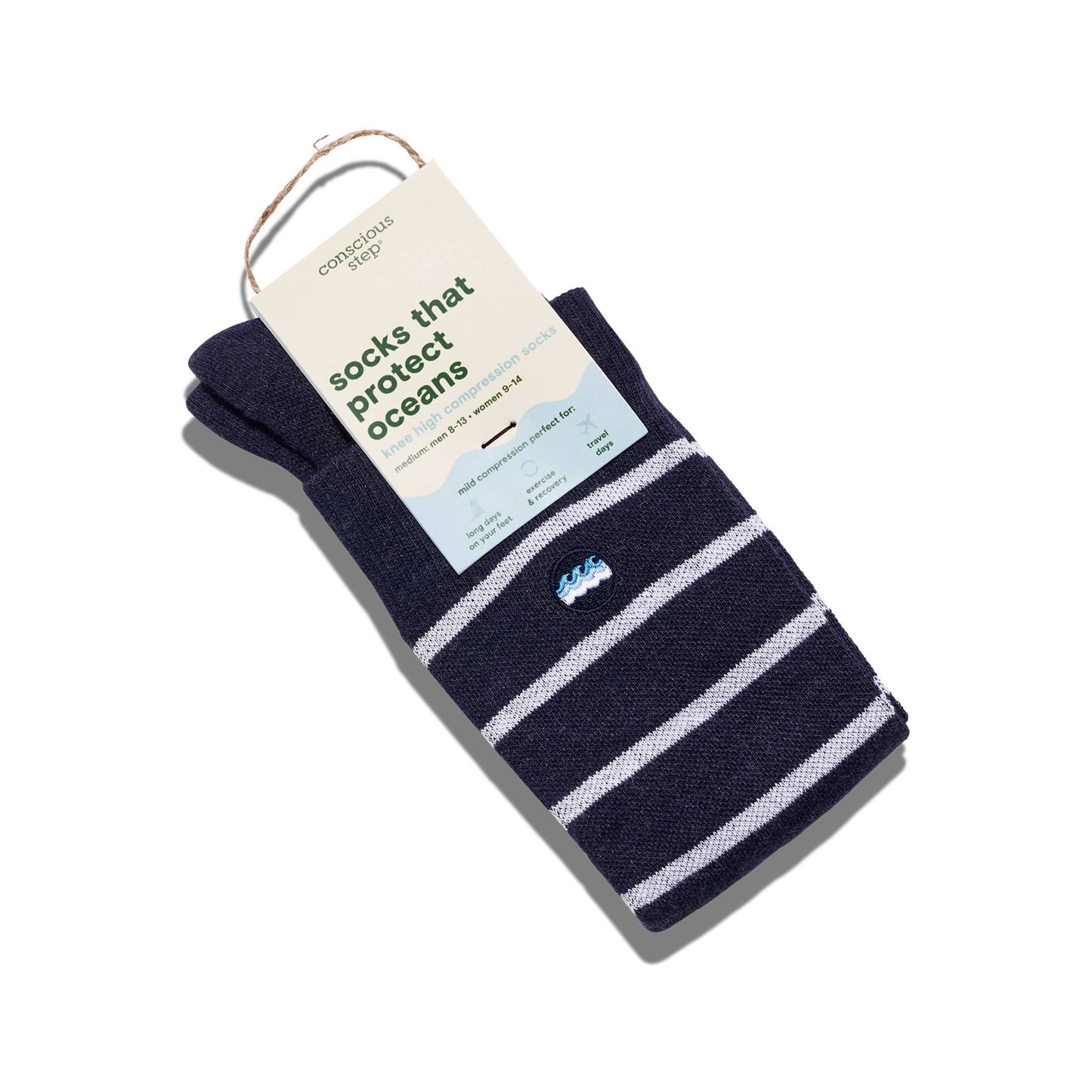 Conscious Step - Compression Socks that Protect Oceans | Striped