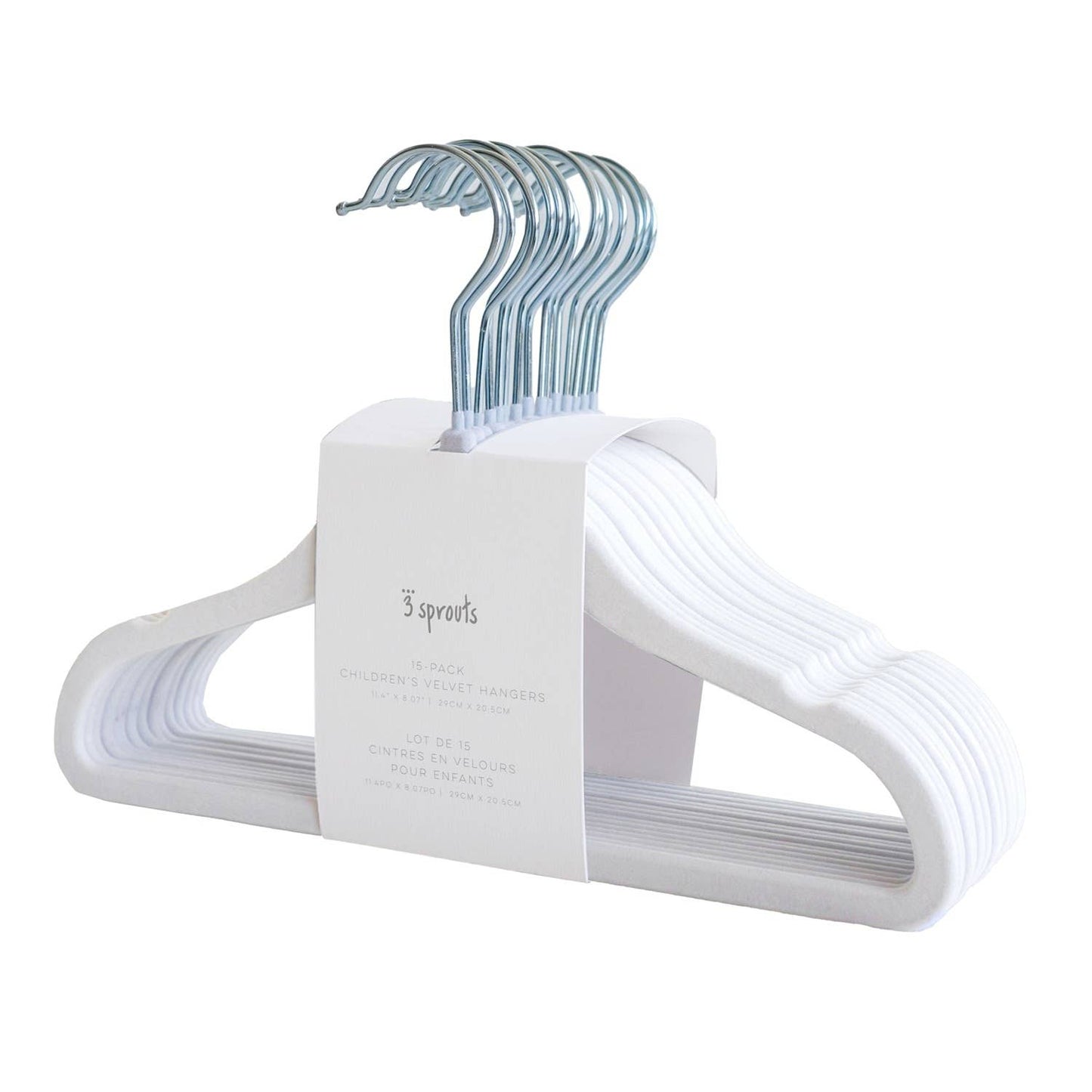 3 Sprouts - Kids & Baby Velvet Hangers (2 Packs of 15)