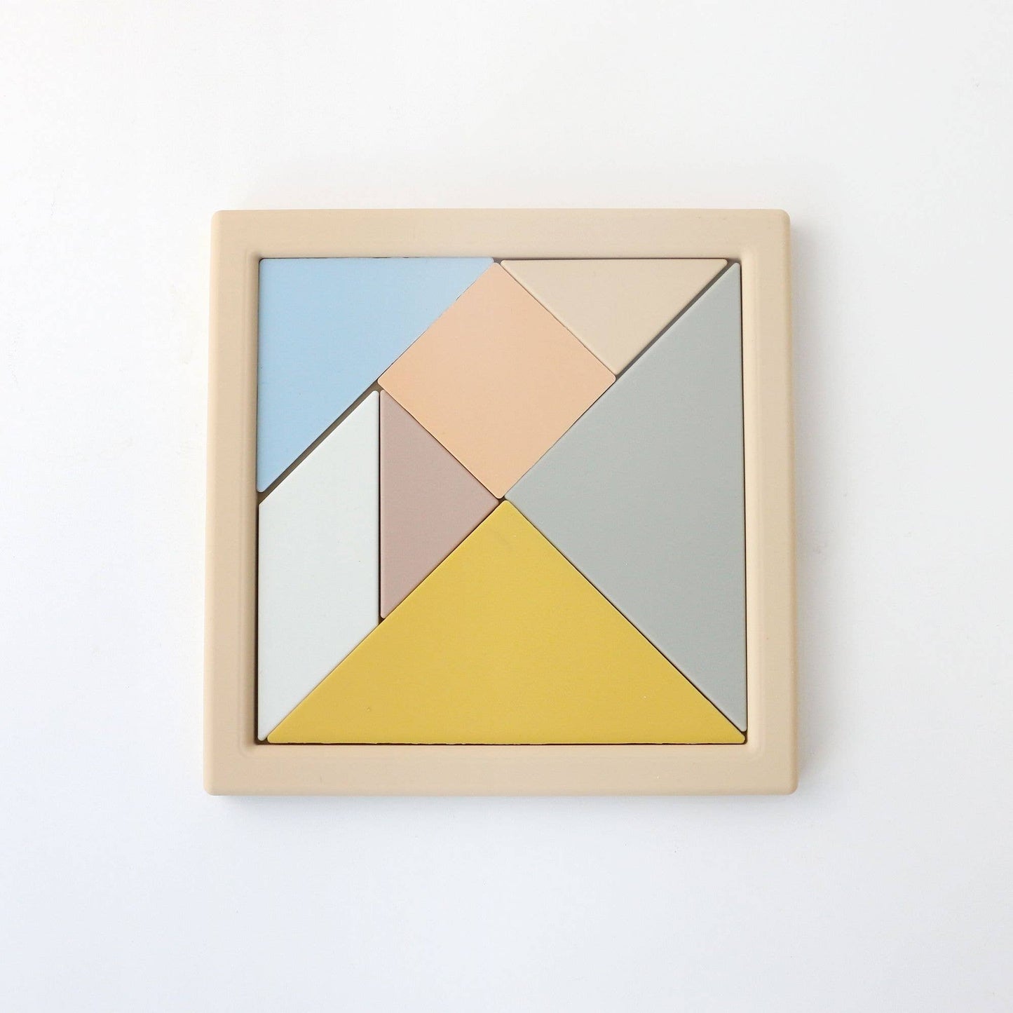 Ali+Oli - Silicone Tangram Puzzle Board – Montessori Shape & Logic Toy