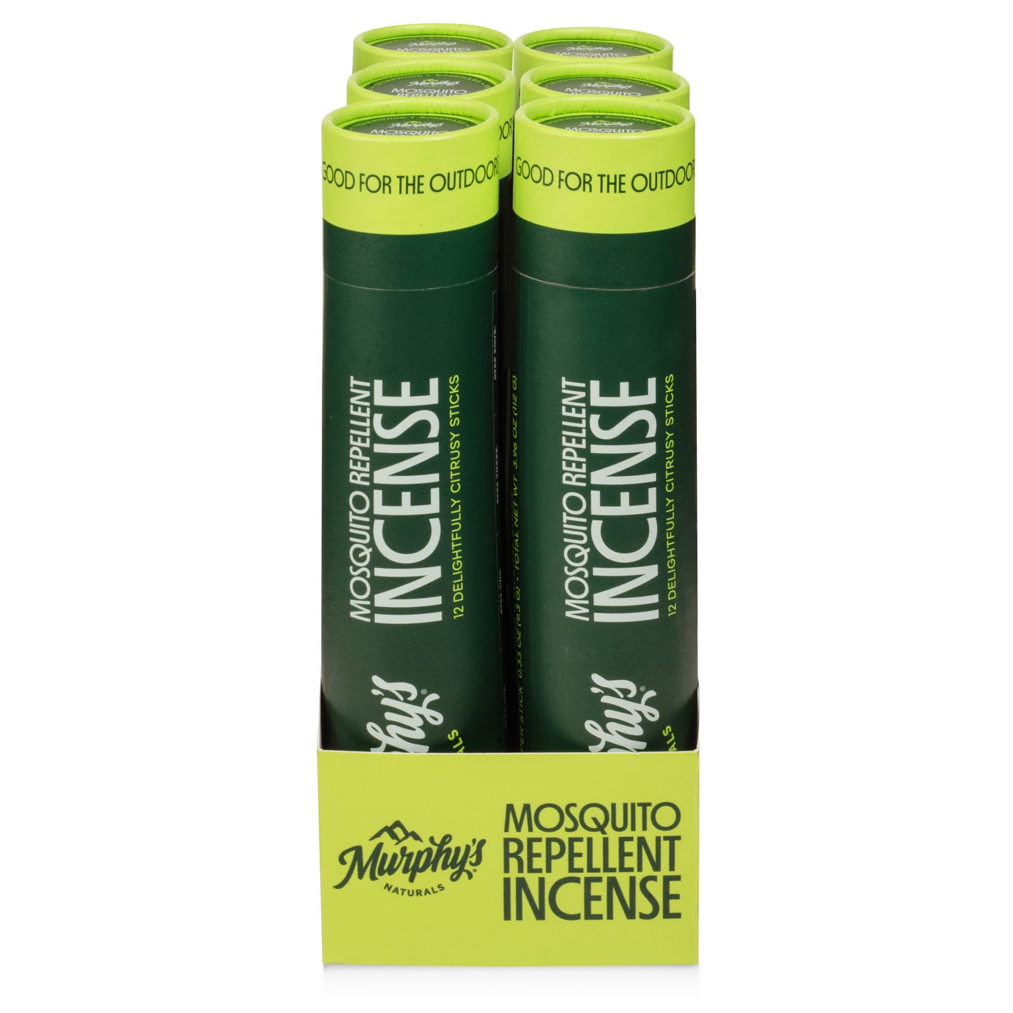 Murphy's Naturals - Mosquito Repellent Incense Sticks - Display of 6 Tubes