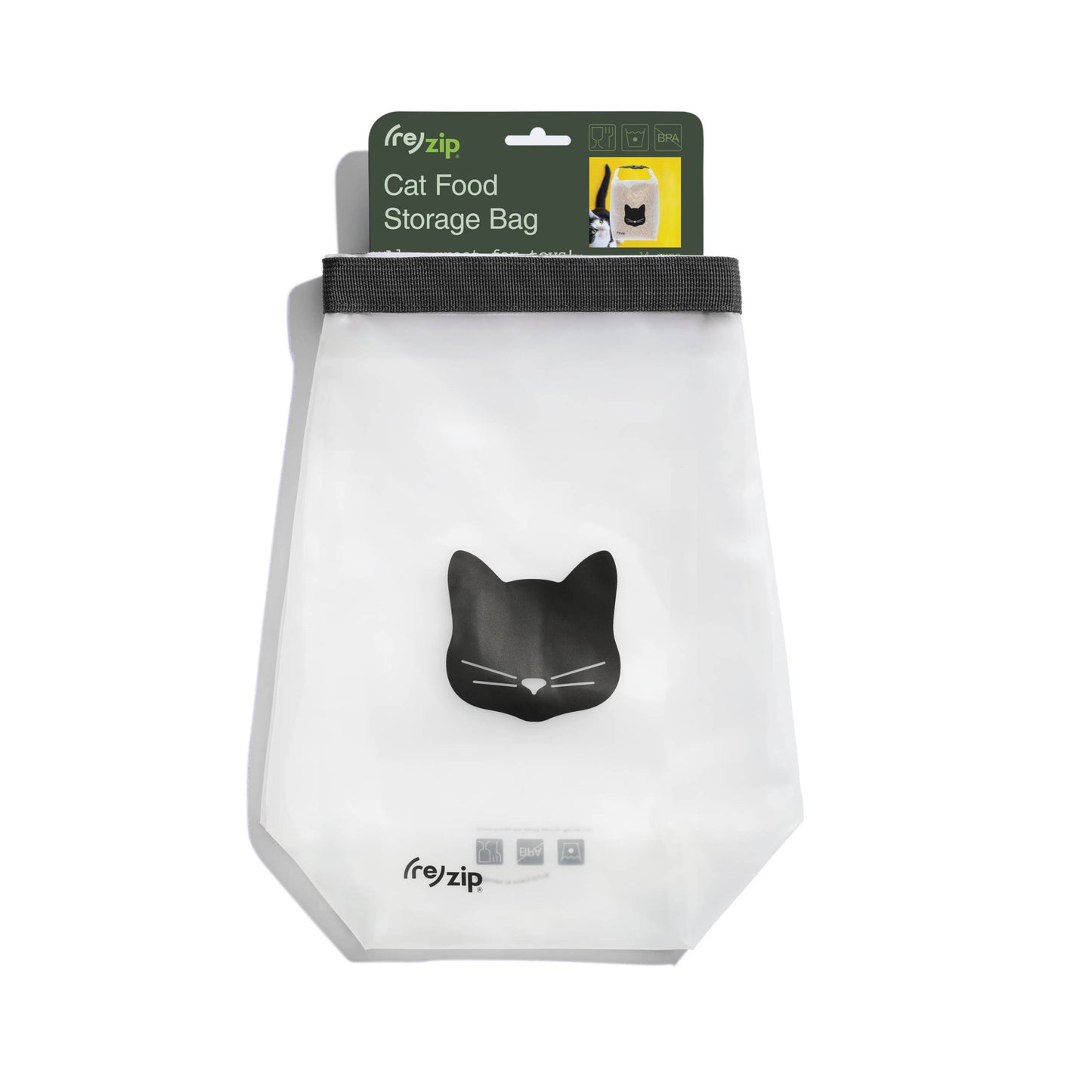 Reusable Roll Top Cat Food Storage Bag - Medium