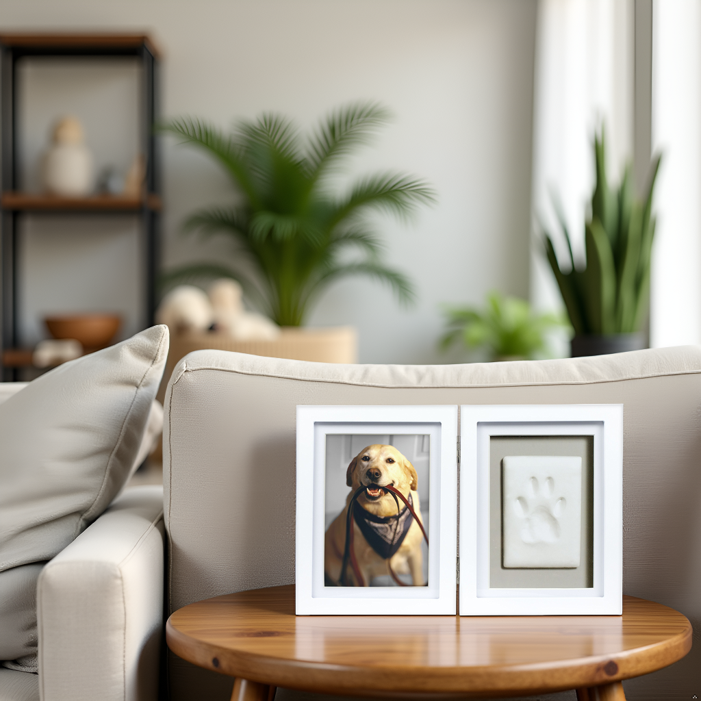 Pearhead - Pawprints Keepsake Photo Frame & Clay Impression Kit