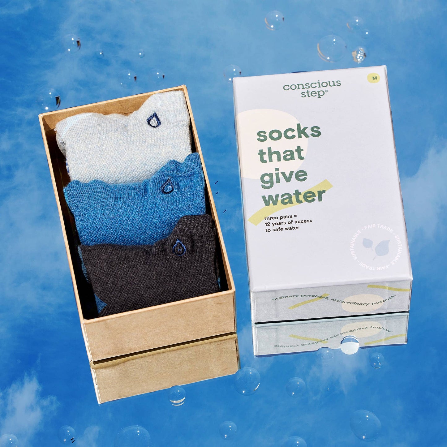 Conscious Step - Ankle Socks that Give Water | Boxed Set