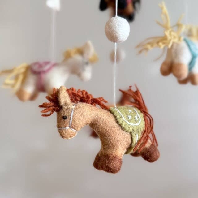 Felt Baby Mobile - Cute Pony