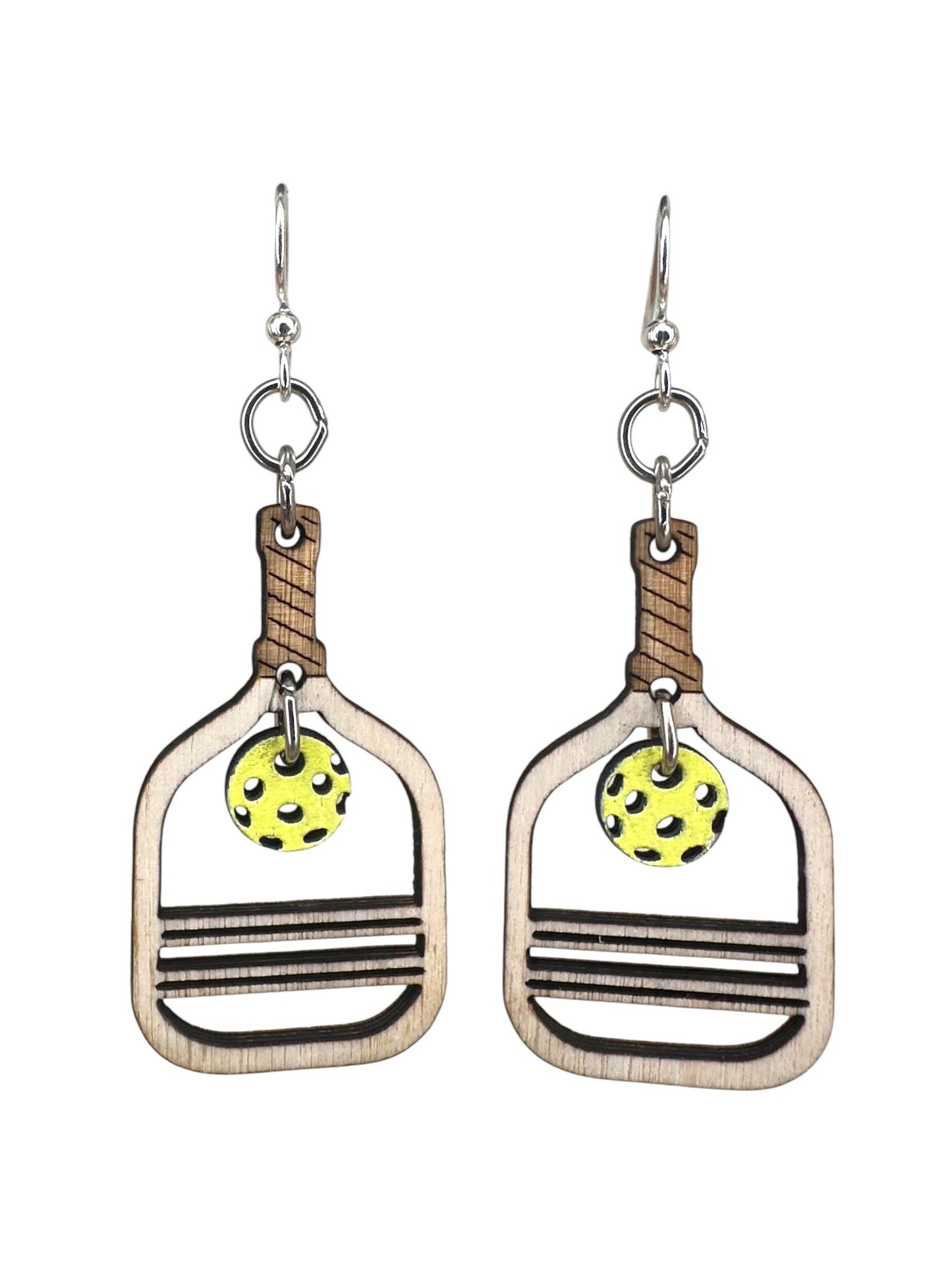 Green Tree Jewelry - Pickle Ball Earrings