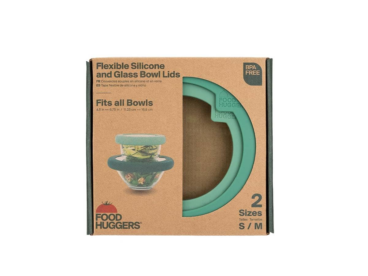 Glass Bowl Lids with Silicone Seal (Set/2) Gradual Green