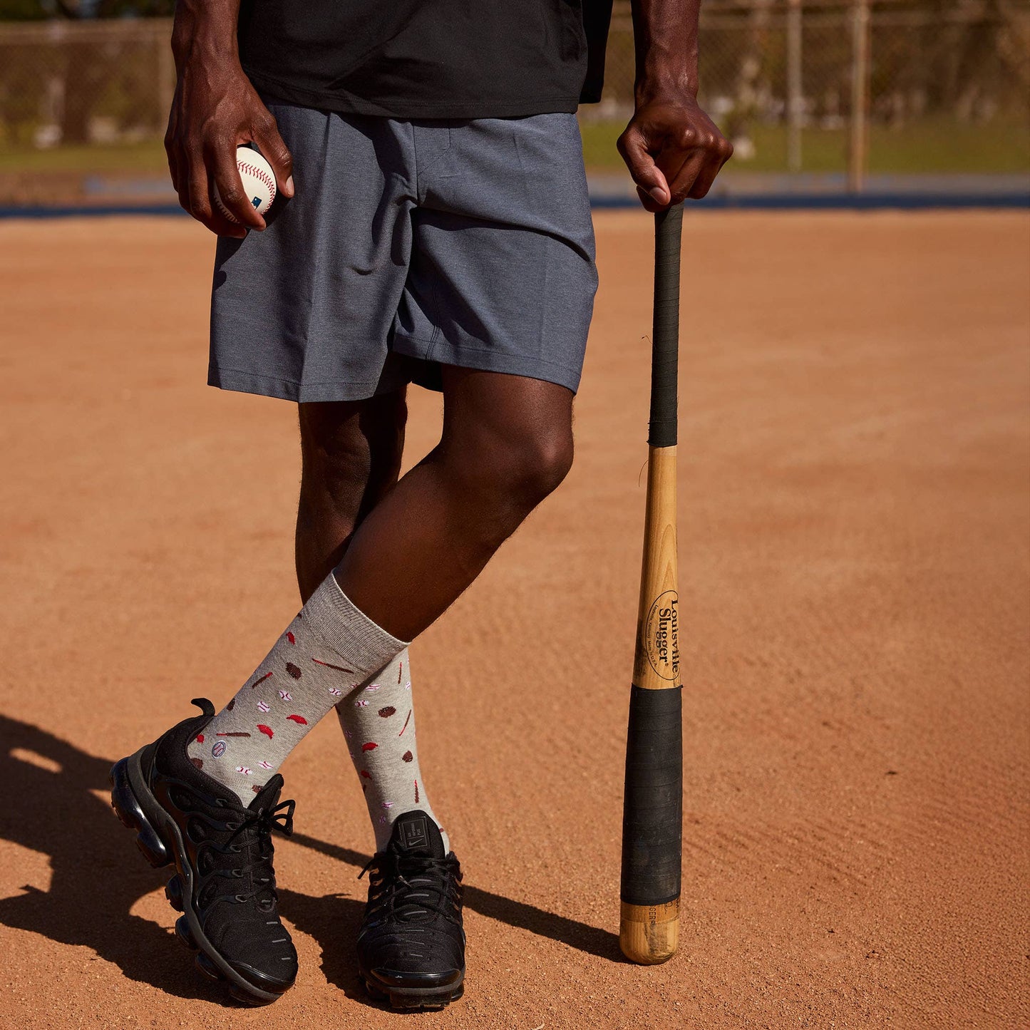 Conscious Step - Socks that Support Youth Sports | Gray Baseballs